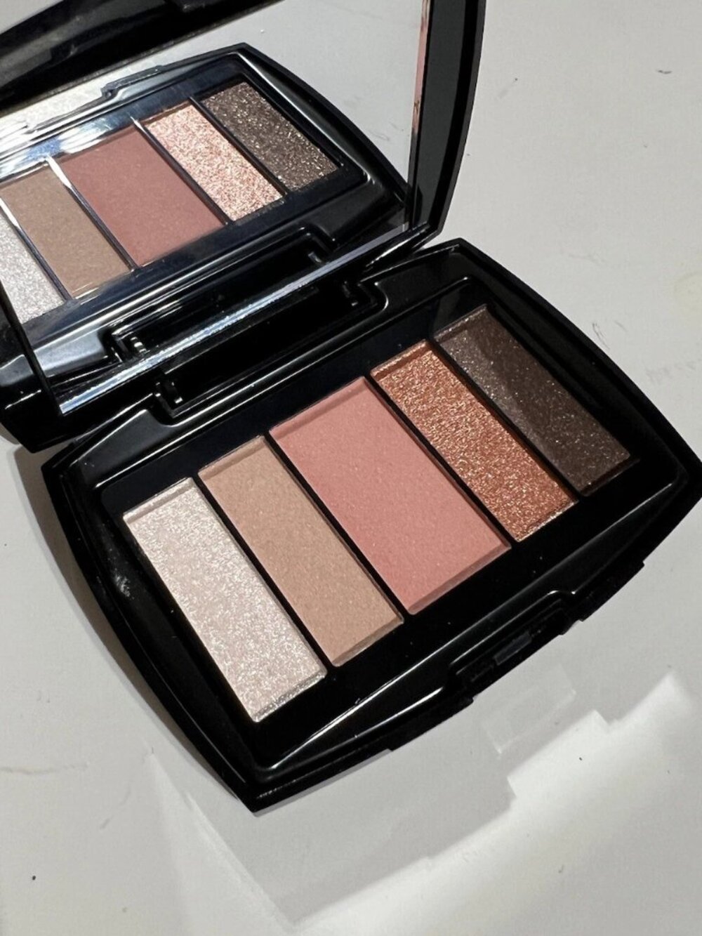 New Lancome Color Design Eye Shadow Palette~Peach Soleil~Travel Size 0.07oz/2g